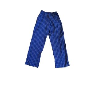 Croft & Barrow Blue Plaid Pajama Pants Size Small Lounge Comfortable